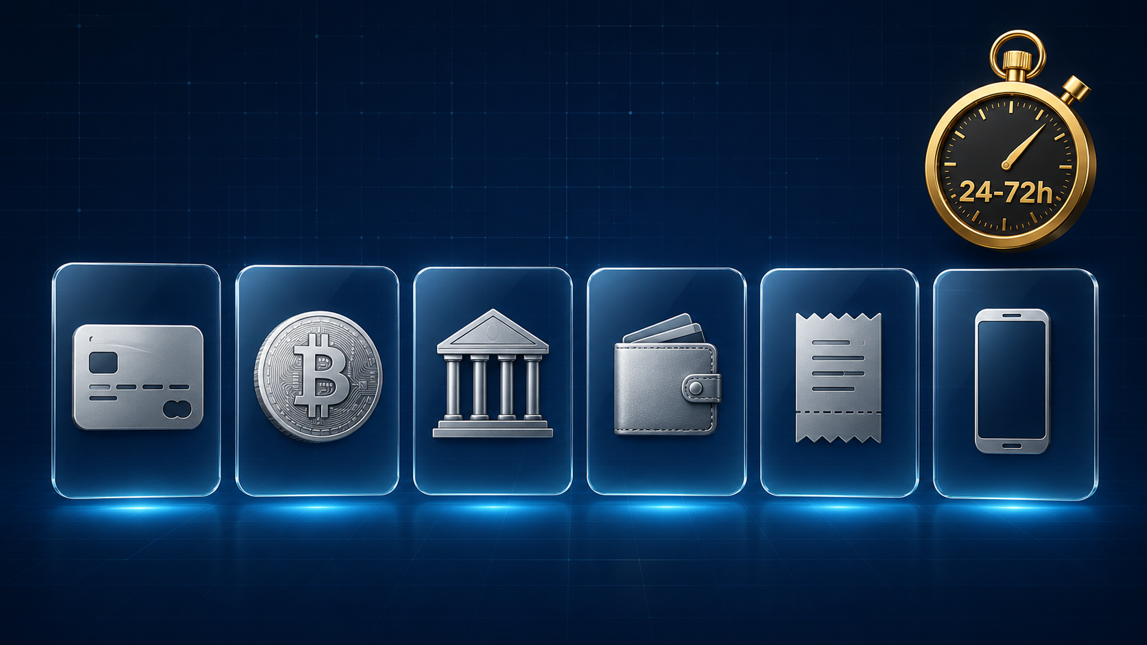 Avantgarde Casino payment methods — card, bitcoin, bank transfer, e-wallet, voucher and mobile with a 24-72h withdrawal timer